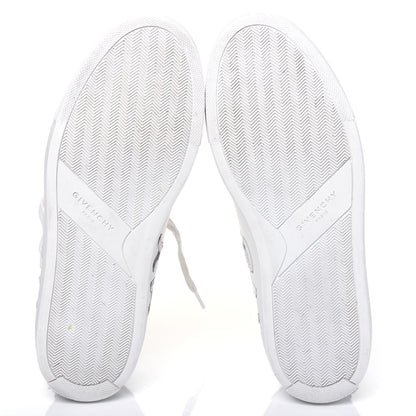 Givenchy Calfskin Reverse Logo Womens Urban Street Sneakers 39.5 White Silver 5 of 14