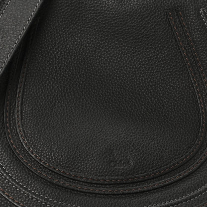 Chloe Grained Calfskin Medium Marcie Saddle Bag Black 7 of 9