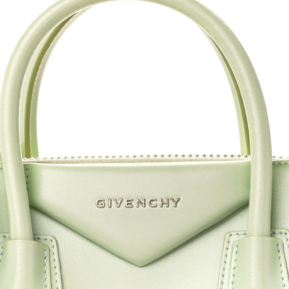 Givenchy Shiny Lord Calfskin Mini Antigona Aqua Green 10 of 12