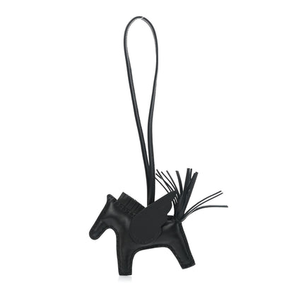 Hermes Milo Lambskin Grigri Rodeo Pegase Horse Bag Charm PM So Black 1 of 5
