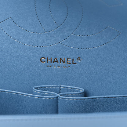 Chanel Caviar Quilted Jumbo Double Flap Blue 6 of 11