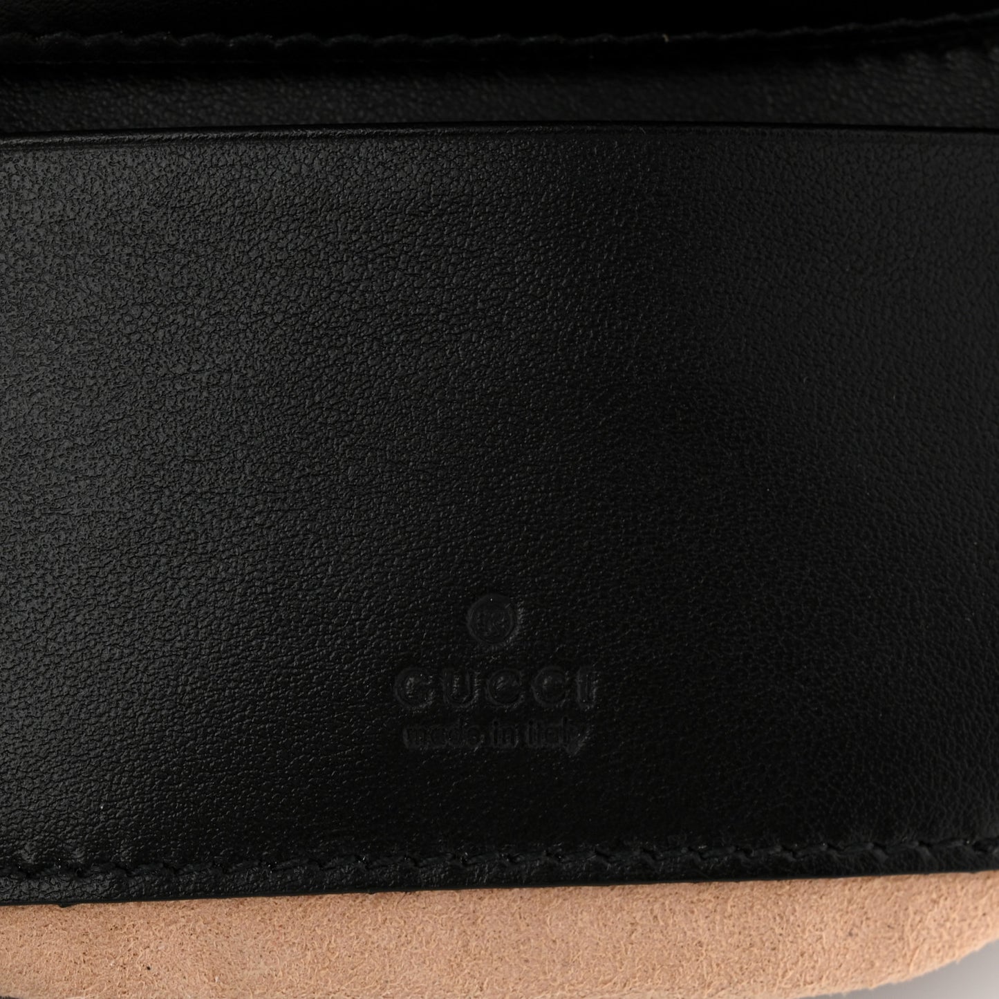 Calfskin Matelasse Monochrome GG Marmont Chain Mini Belt Bag Black