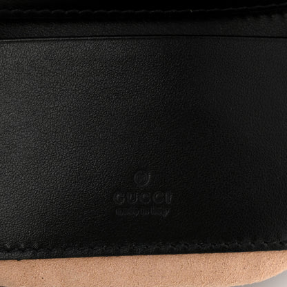Gucci Calfskin Matelasse Monochrome GG Marmont Chain Mini Belt Bag Black 6 of 10