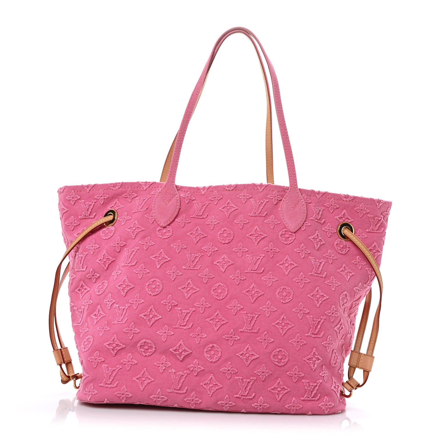 Louis Vuitton Monogram Denim Neverfull MM Rose 1 of 7