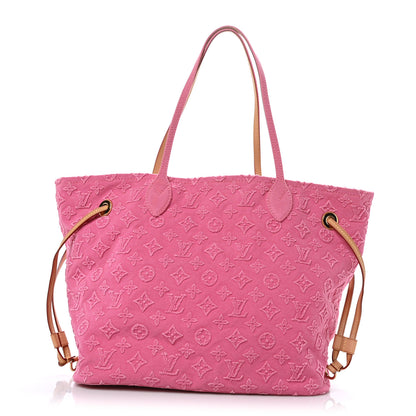 Louis Vuitton Monogram Denim Neverfull MM Rose 1 of 7