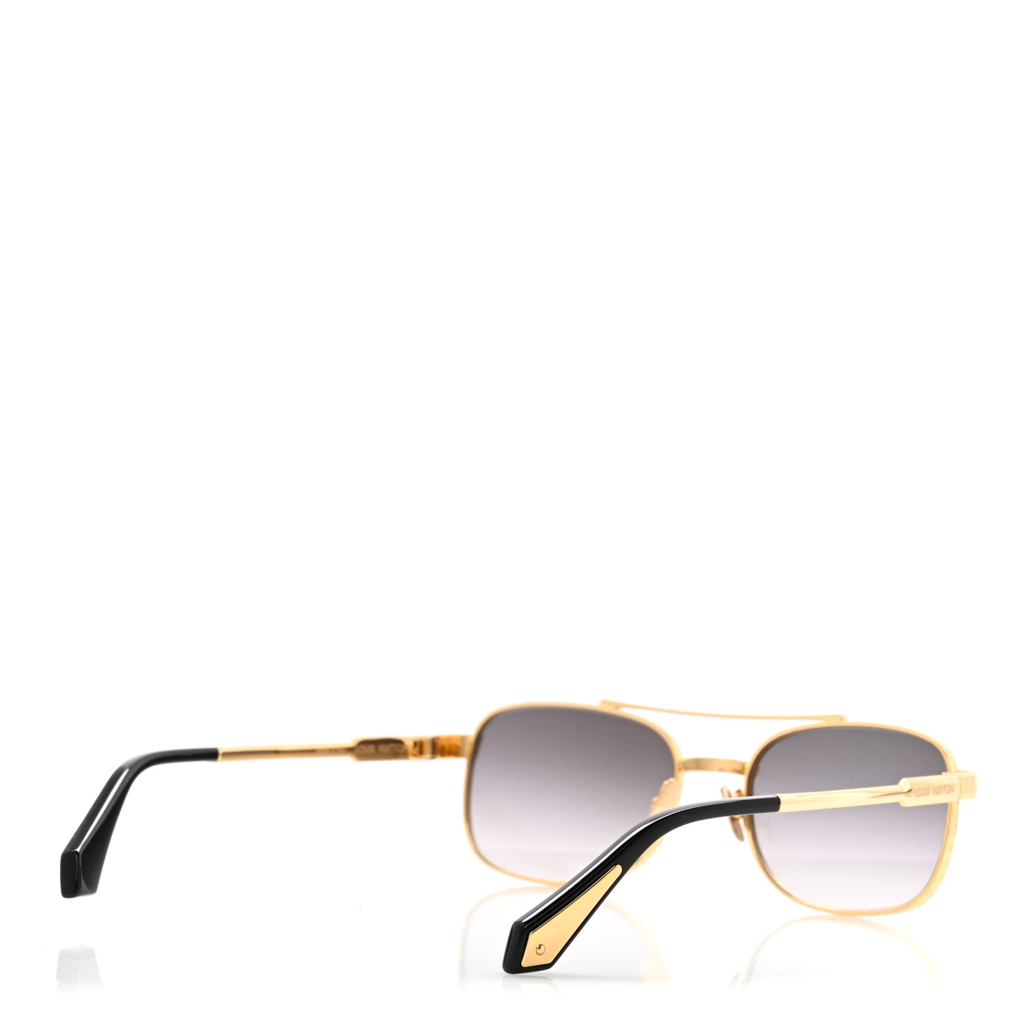 Louis Vuitton Metal Square Sunglasses Z2207U Gold 1813215