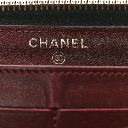Chanel Caviar Quilted Large Gusset Zip Around Wallet Black 6 of 12