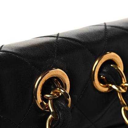 Chanel Lambskin Quilted XL Jumbo Single Flap Black 10 of 10