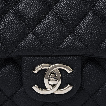 Chanel Caviar Quilted Jumbo Easy Flap Black 8 of 12