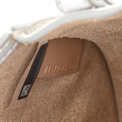 Chloe Calfskin Suede Lizard Embossed Small Nile Bracelet Bag Light Cloud 7 of 11