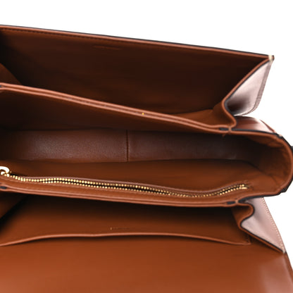 Celine Triomphe Canvas Calfskin Medium Triomphe Bag Tan 5 of 13