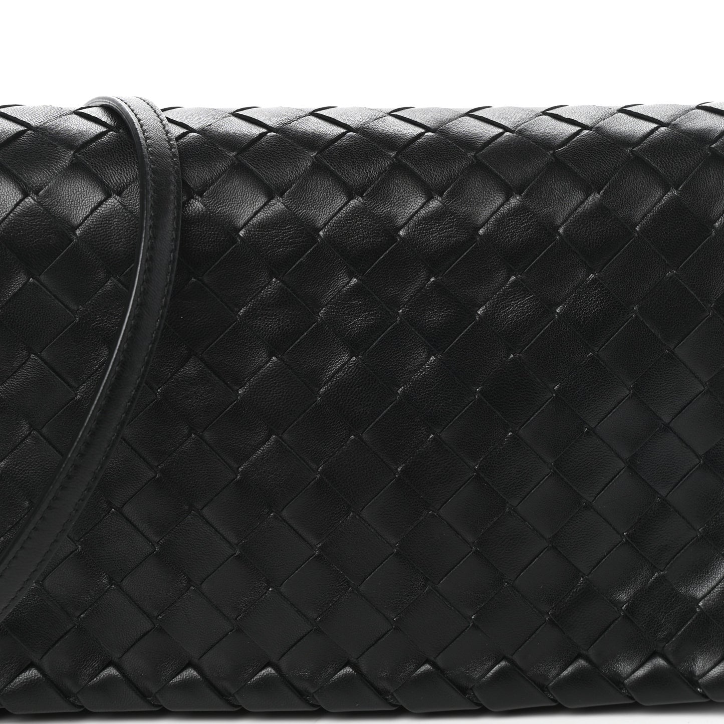 Nappa Intrecciato Crossbody Black