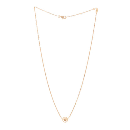 Christian Dior 18K Rose Gold Diamond XS Rose Des Vents Necklace 3 of 6