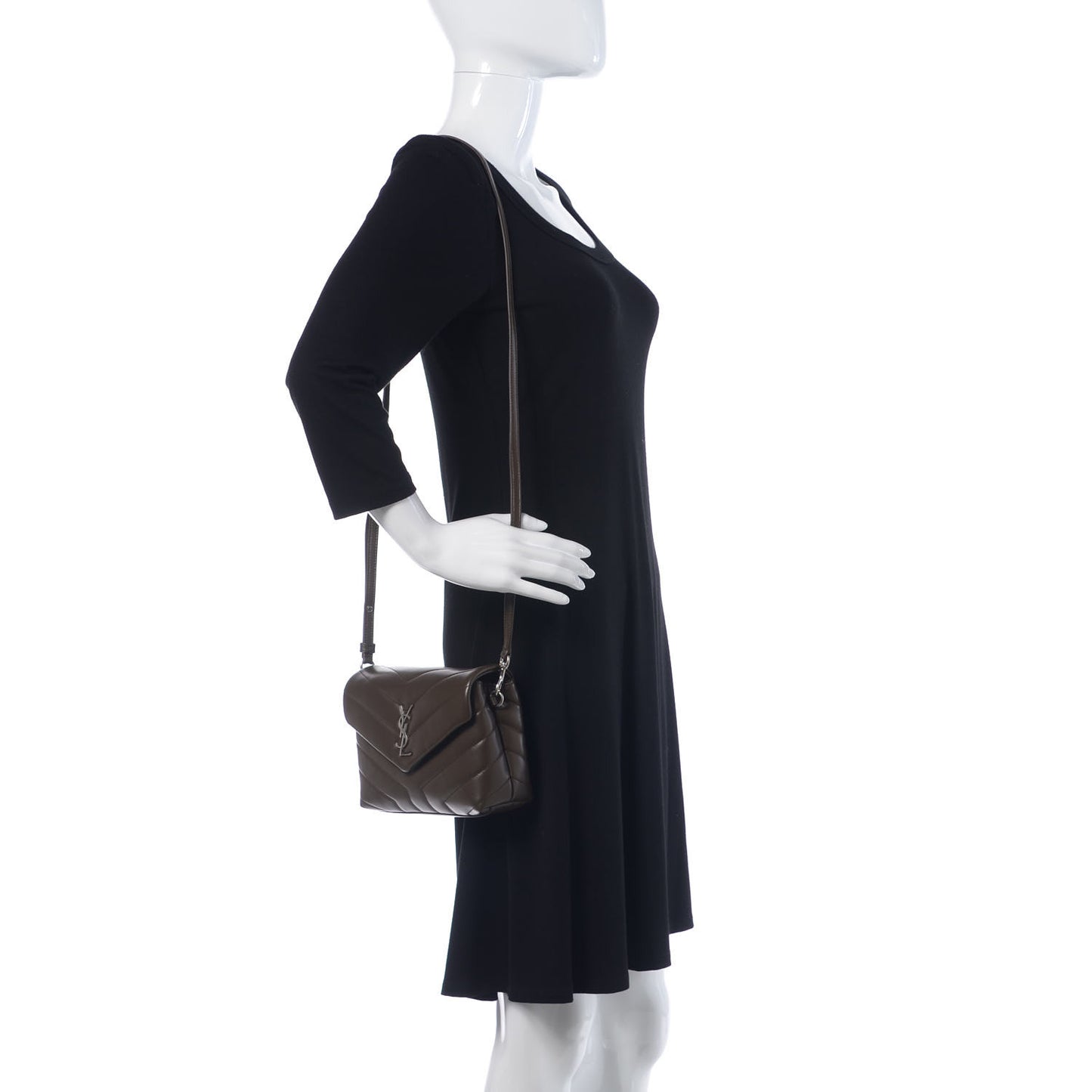 Calfskin Y Quilted Monogram Toy Loulou Crossbody Bag Faggio