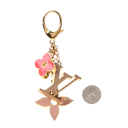 Louis Vuitton Fleur De Monogram Bag Charm Pink 2 of 5