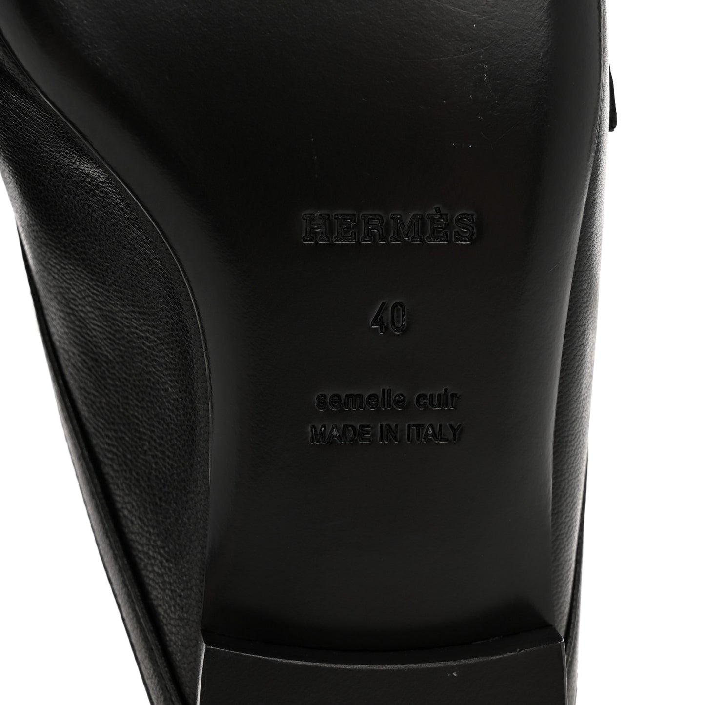 Goatskin Groupie Mules 40 Black
