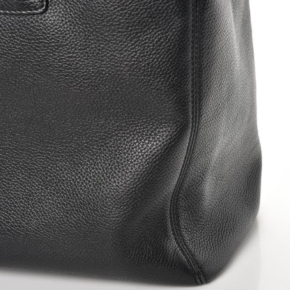 Chanel Calfskin Cerf Executive Shopper Tote Black 9 of 9