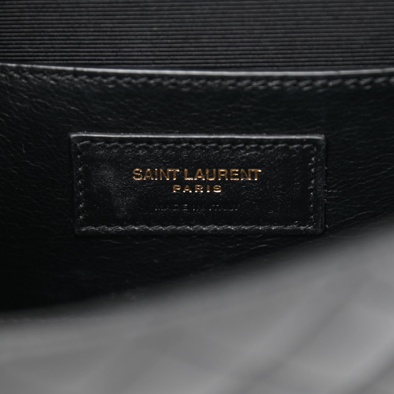 Saint Laurent Grain De Poudre Textured Mixed Matelasse Triquilt Small Monogram Satchel Black 6 of 9