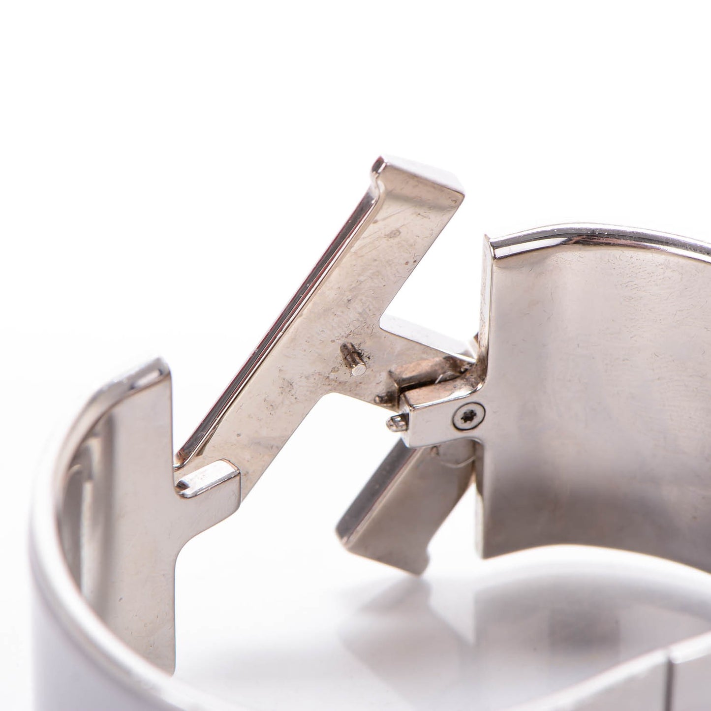 Extra Wide Clic Clac H Bracelet GM Gris Clair White