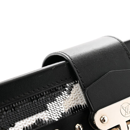 Louis Vuitton Sequins Leopard Petite Malle Black Gris 10 of 10