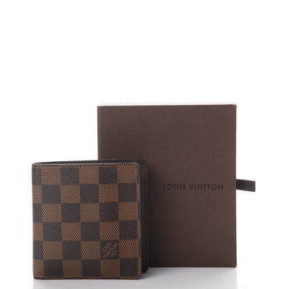 Louis Vuitton Damier Ebene Billfold Wallet 6 Credit Card Slots 8 of 8