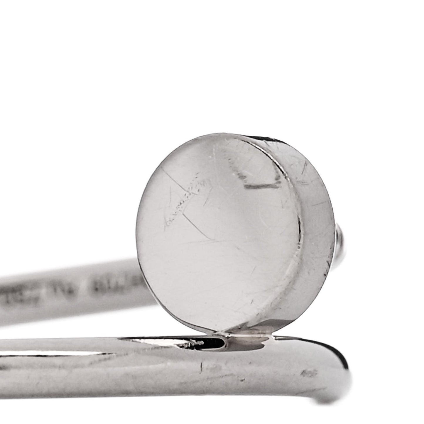 18K White Gold Small Juste Un Clou Ring 58 8.25