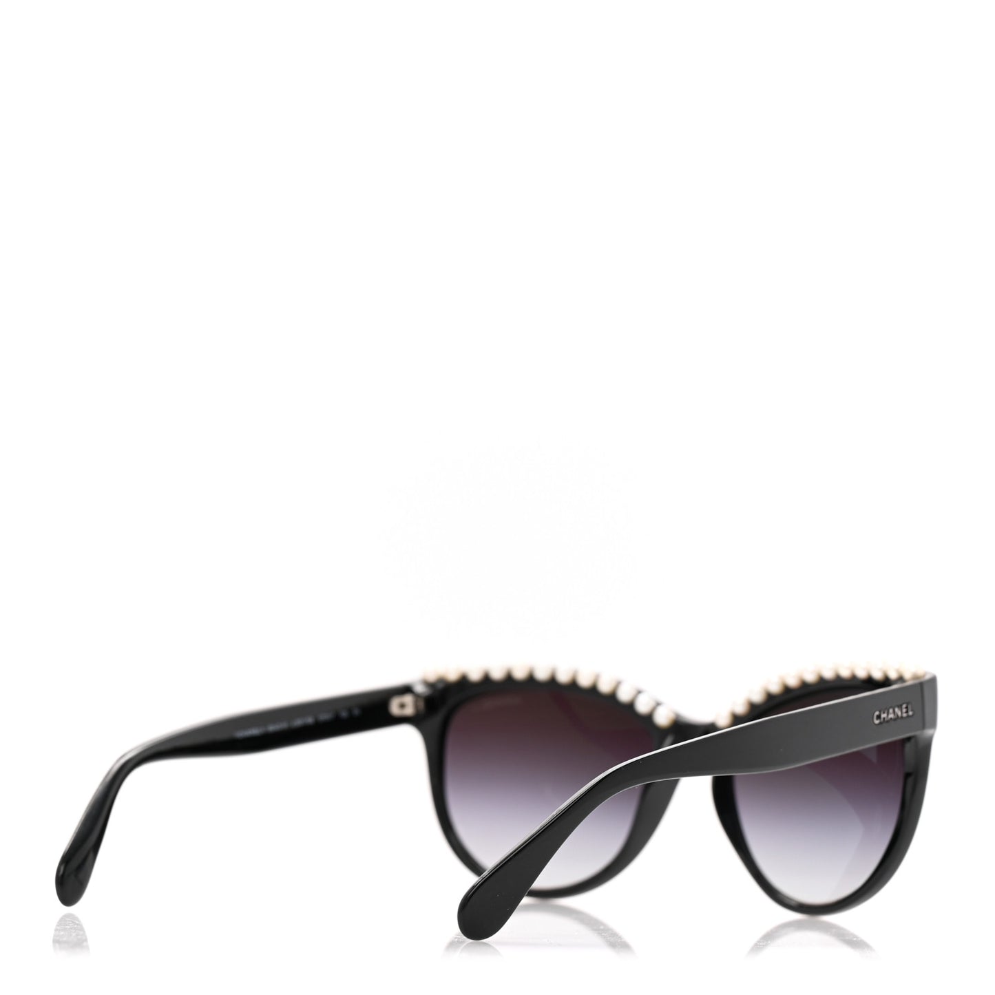 Freshwater Cultured Pearl Butterfly Sunglasses 6040-H Black