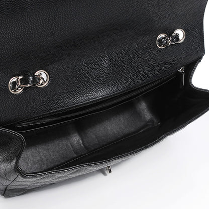 Chanel Caviar Quilted Jumbo Single Flap Black 5 of 8