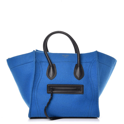 Celine Felt Medium Phantom Luggage Bright Blue 1 of 9