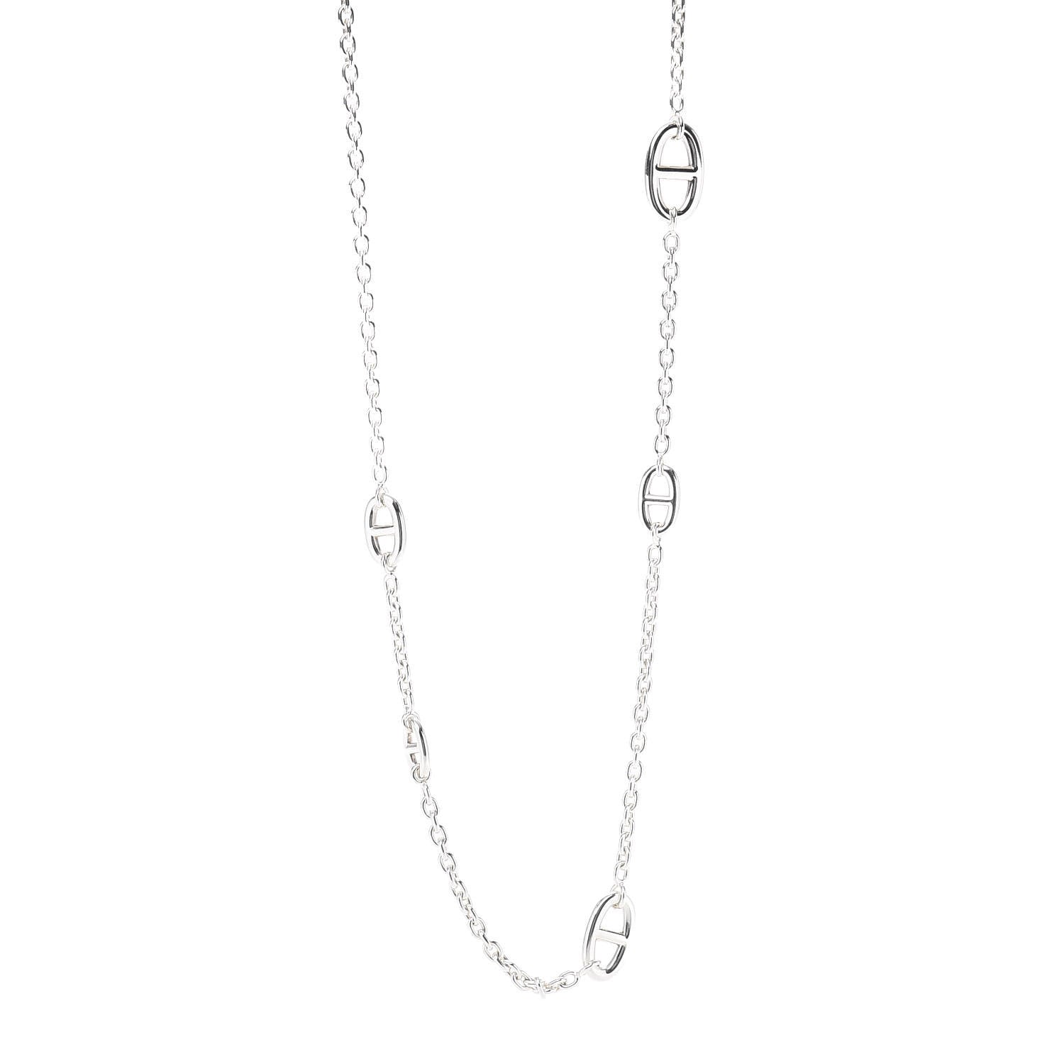 Hermes Sterling Silver Farandole Necklace 120 1 of 6