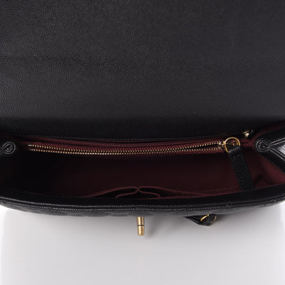 Chanel Caviar Quilted Small Coco Handle Flap Black 5 of 8