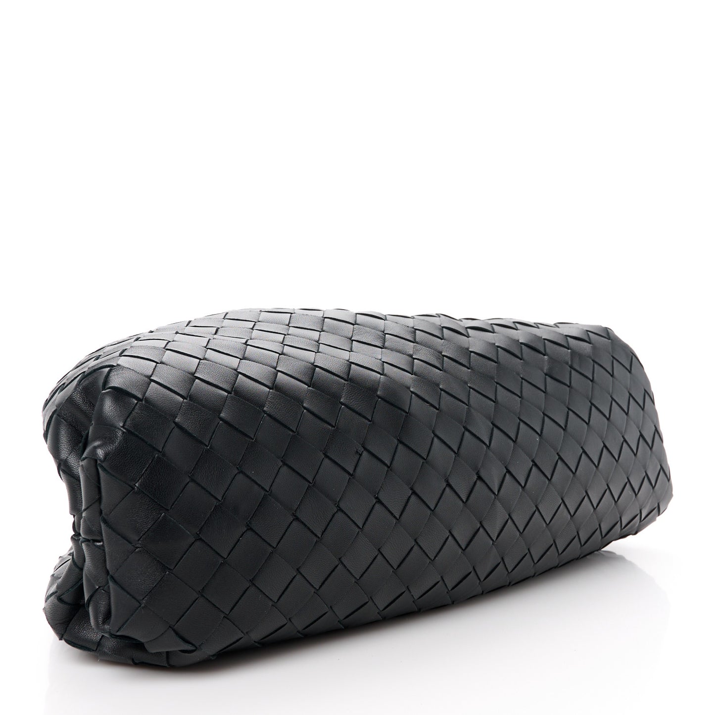 Nappa Maxi Intreccio The Pouch Oversized Clutch Black