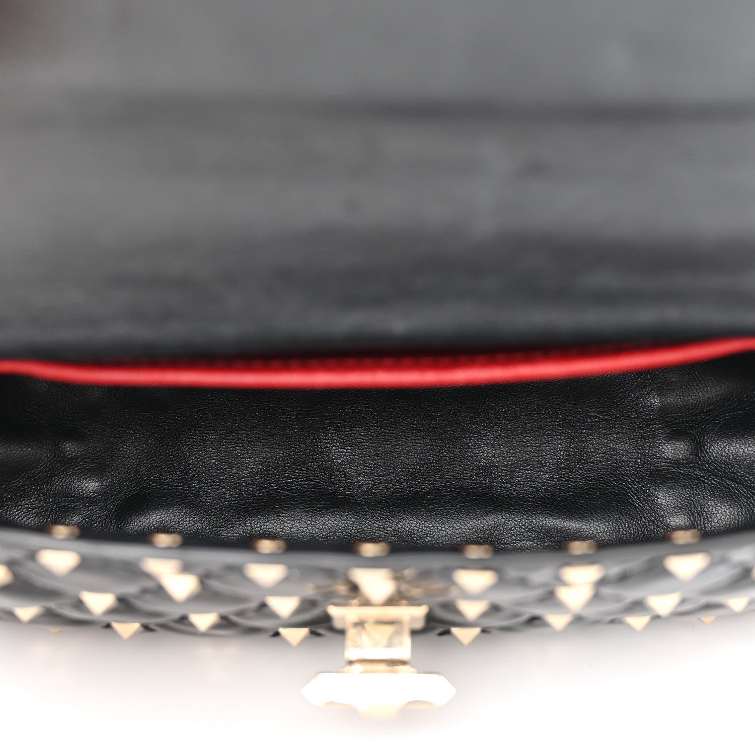 Valentino Garavani Patent Small Rockstud Spike Shoulder Bag Black 5 of 11