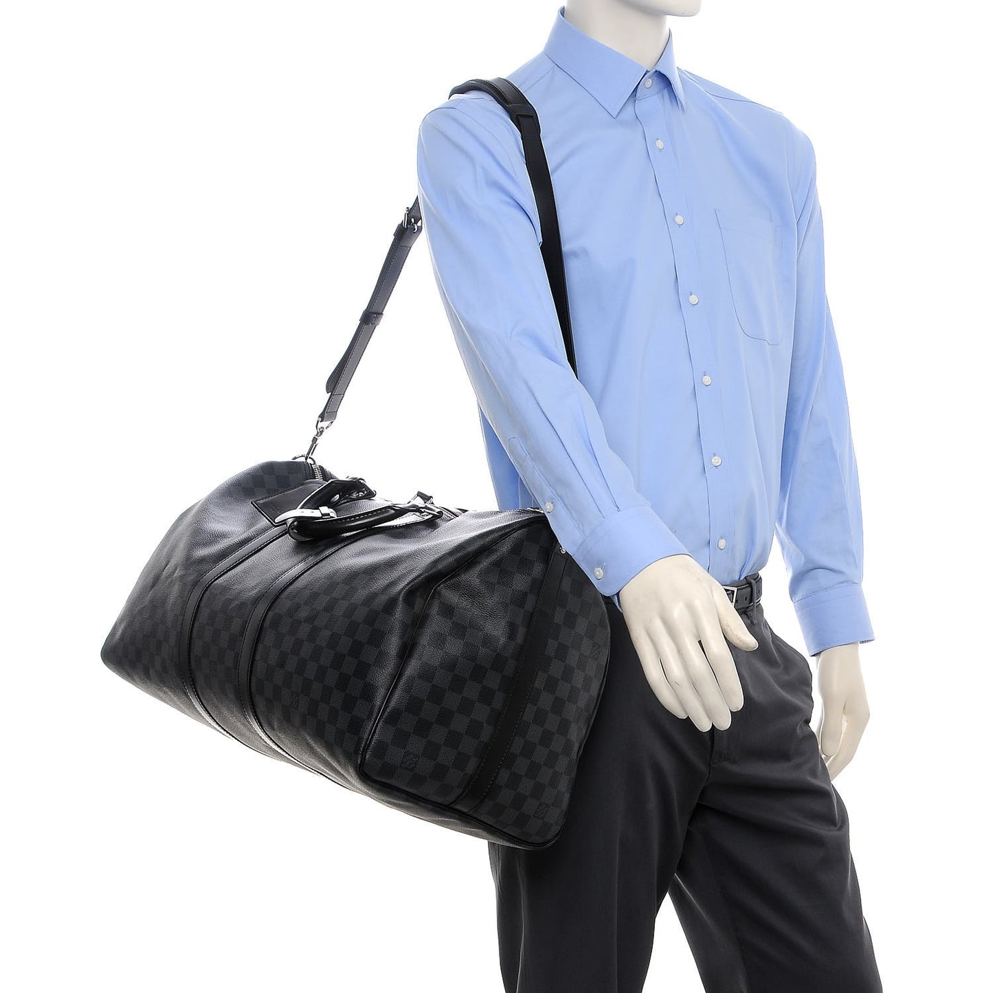 Damier Graphite Keepall Bandouliere 55