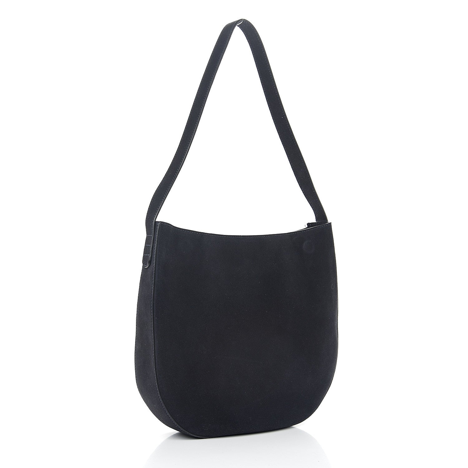 Mansur Gavriel Suede Shoulder Bag Navy 2 of 8
