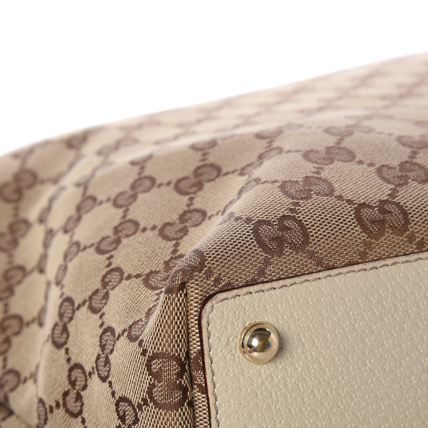 Gucci Monogram Large Eclipse Tote Beige White 12 of 13