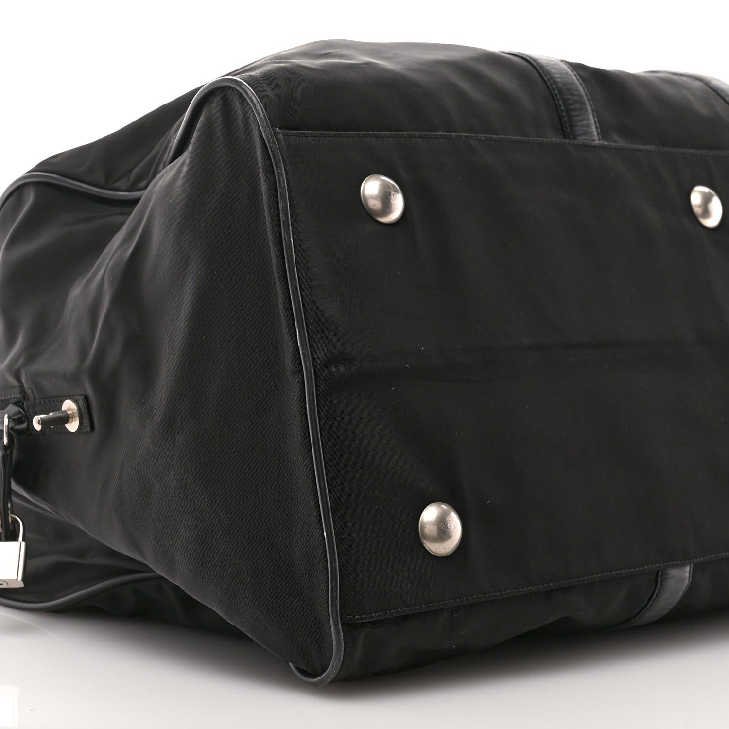 Prada Tessuto Nylon Saffiano Duffle Black 7 of 10