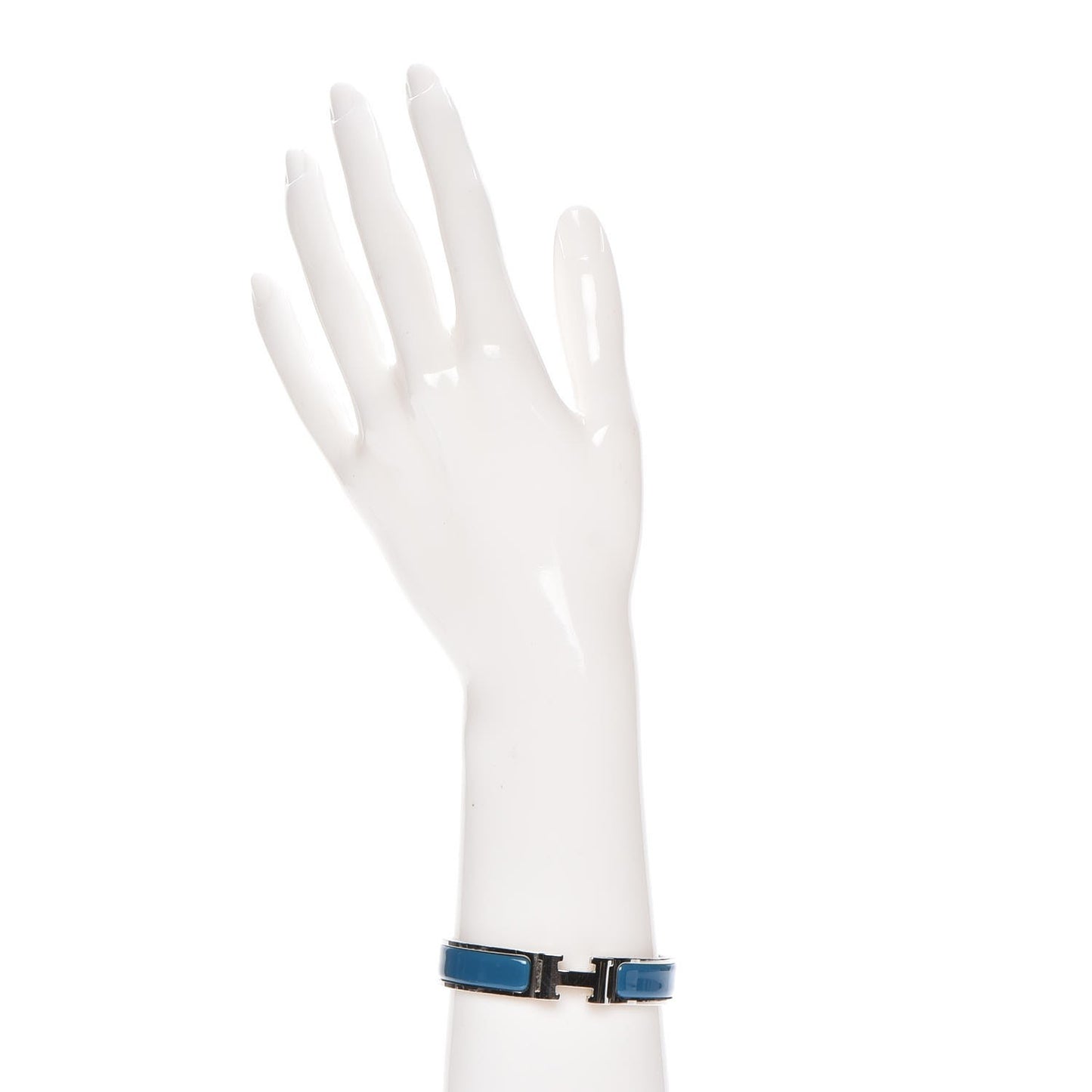 Narrow Enamel Clic Clac H Bracelet PM Bleu