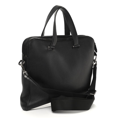 Salvatore Ferragamo Tumbled Calfskin Business Bag Black 3 of 11