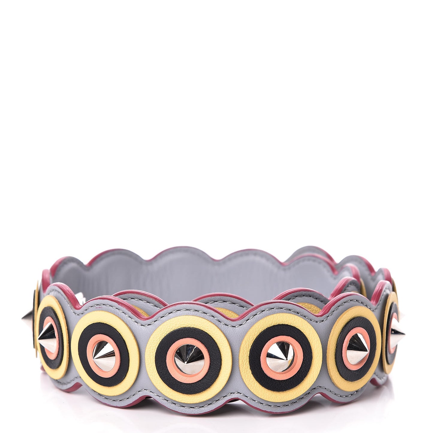 Vitello Dolce Spike Studded Circle Strap You Ardesia Multicolor