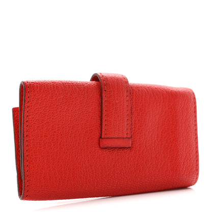 Hermes Chevre Mysore Bearn Multicles 4 Key Holder Rouge Tomate 3 of 7