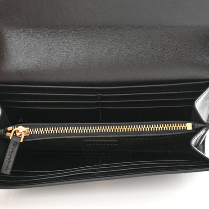 Versace Calfskin 90s Vintage Logo Wallet Black White 5 of 7