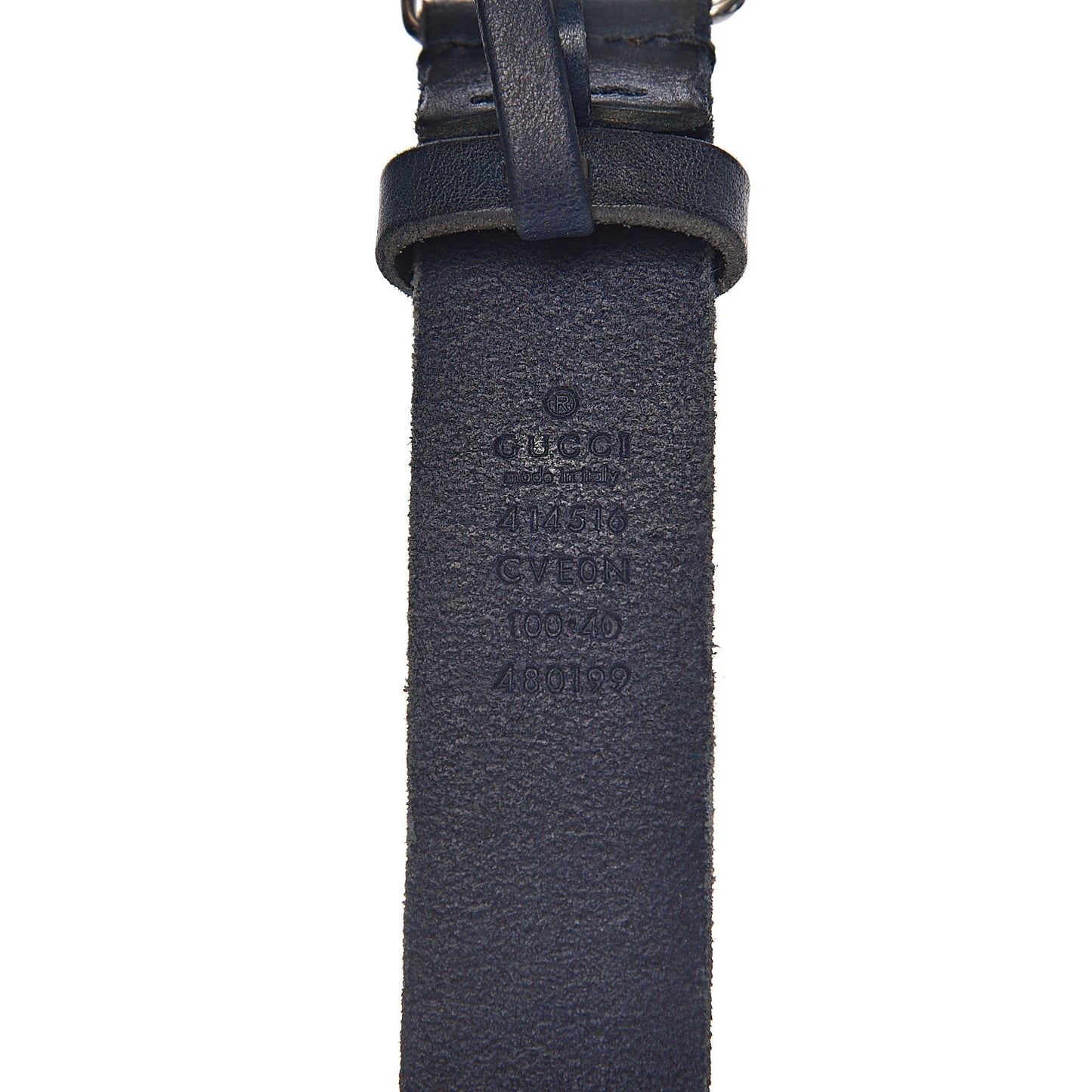 Cuoio Toscano Nickel Double G 30mm Belt 100 40 Blue