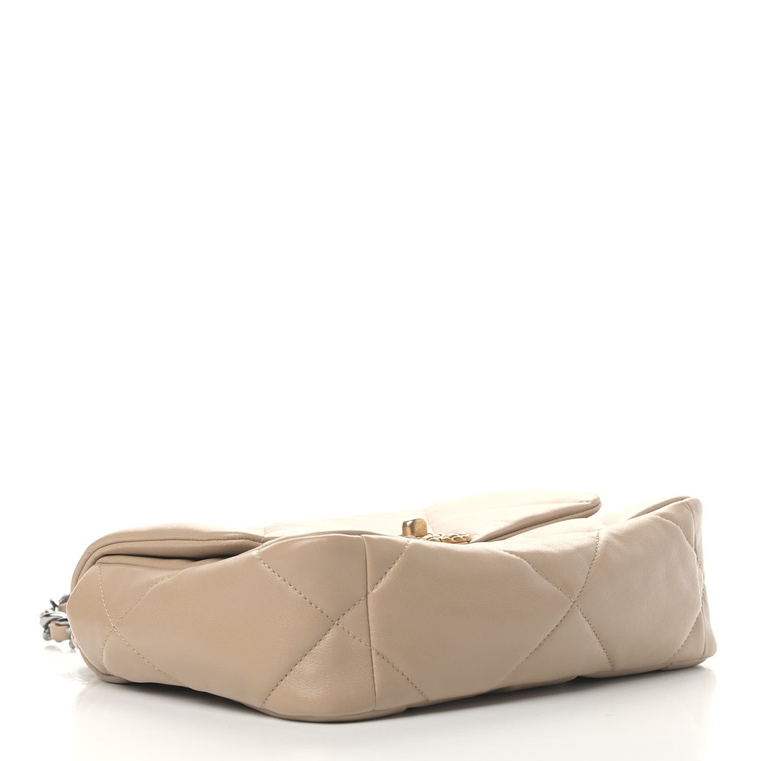Chanel Lambskin Quilted Medium Chanel 19 Flap Dark Beige 3 of 4