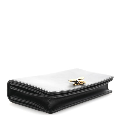 Christian Dior Calfskin Bee Clutch Black 4 of 7