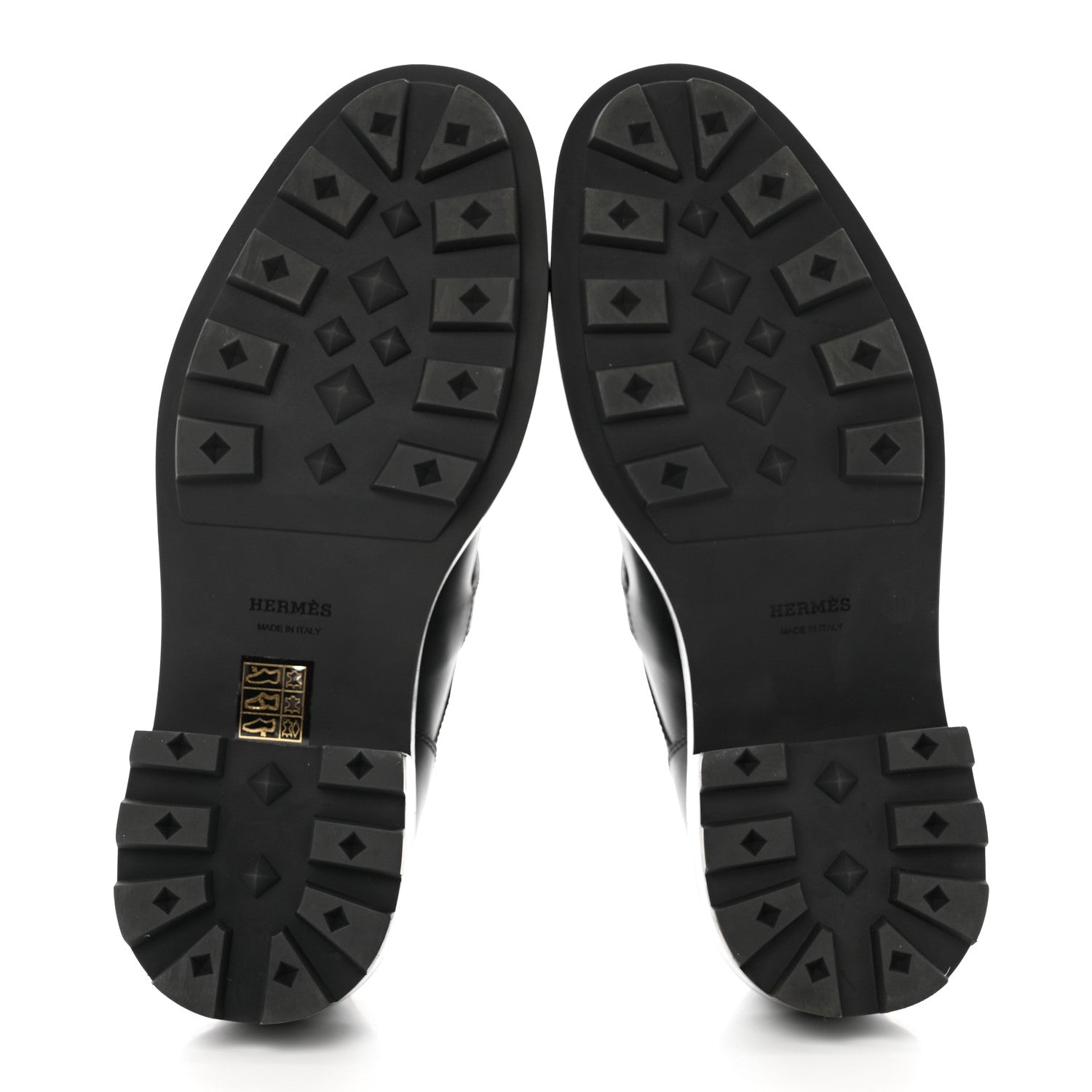 Hermes Glossed Calfskin First Oxford 37.5 Black 5 of 9