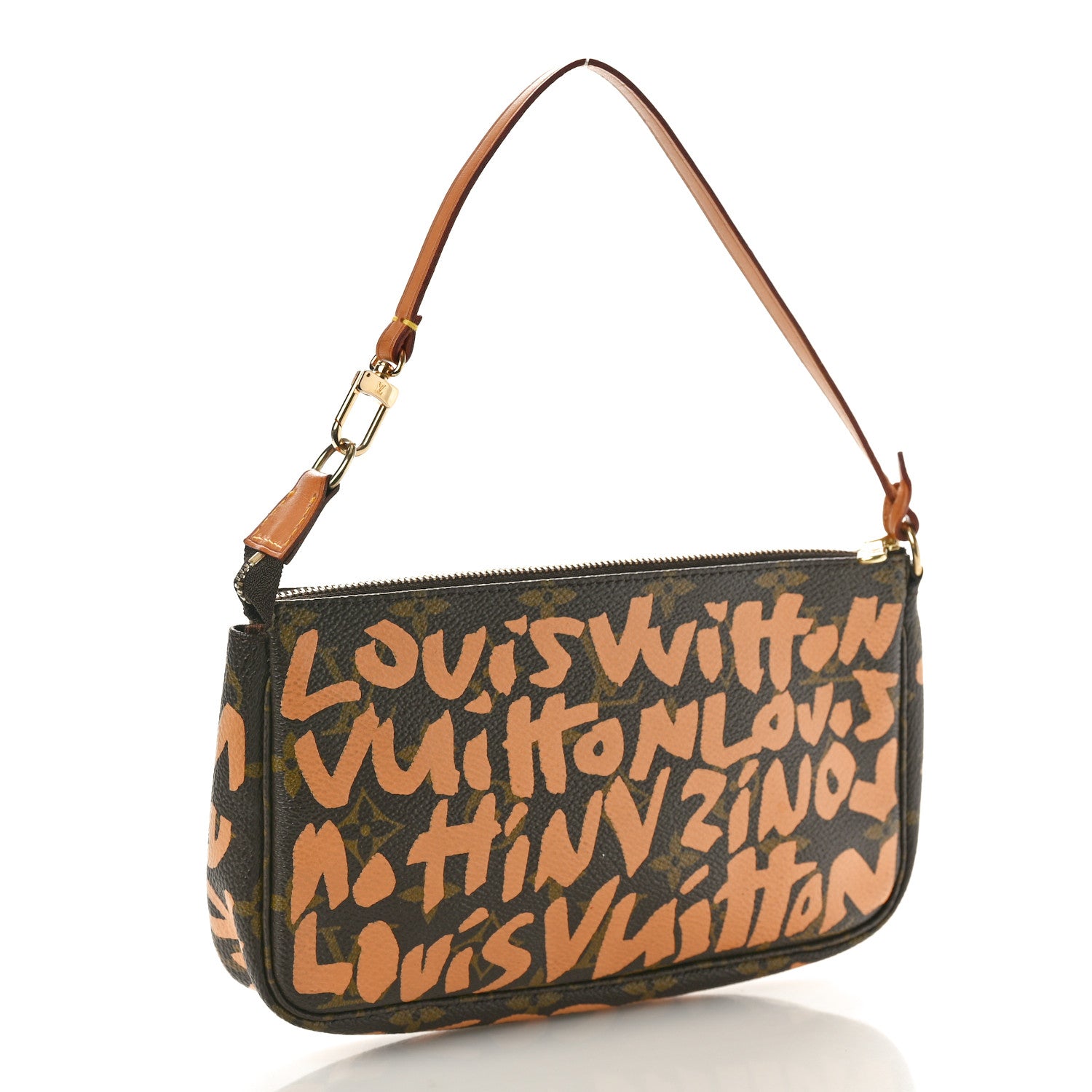 Louis Vuitton Monogram Graffiti Pochette Accessories Peach 1538024