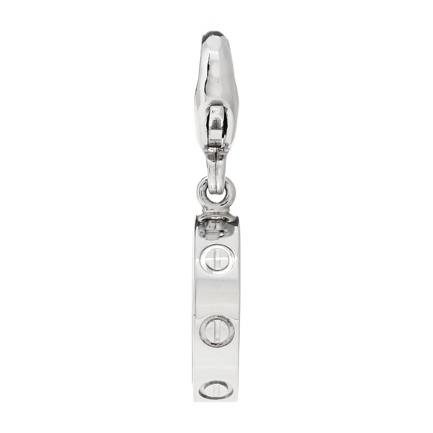 18K White Gold LOVE Ring Charm