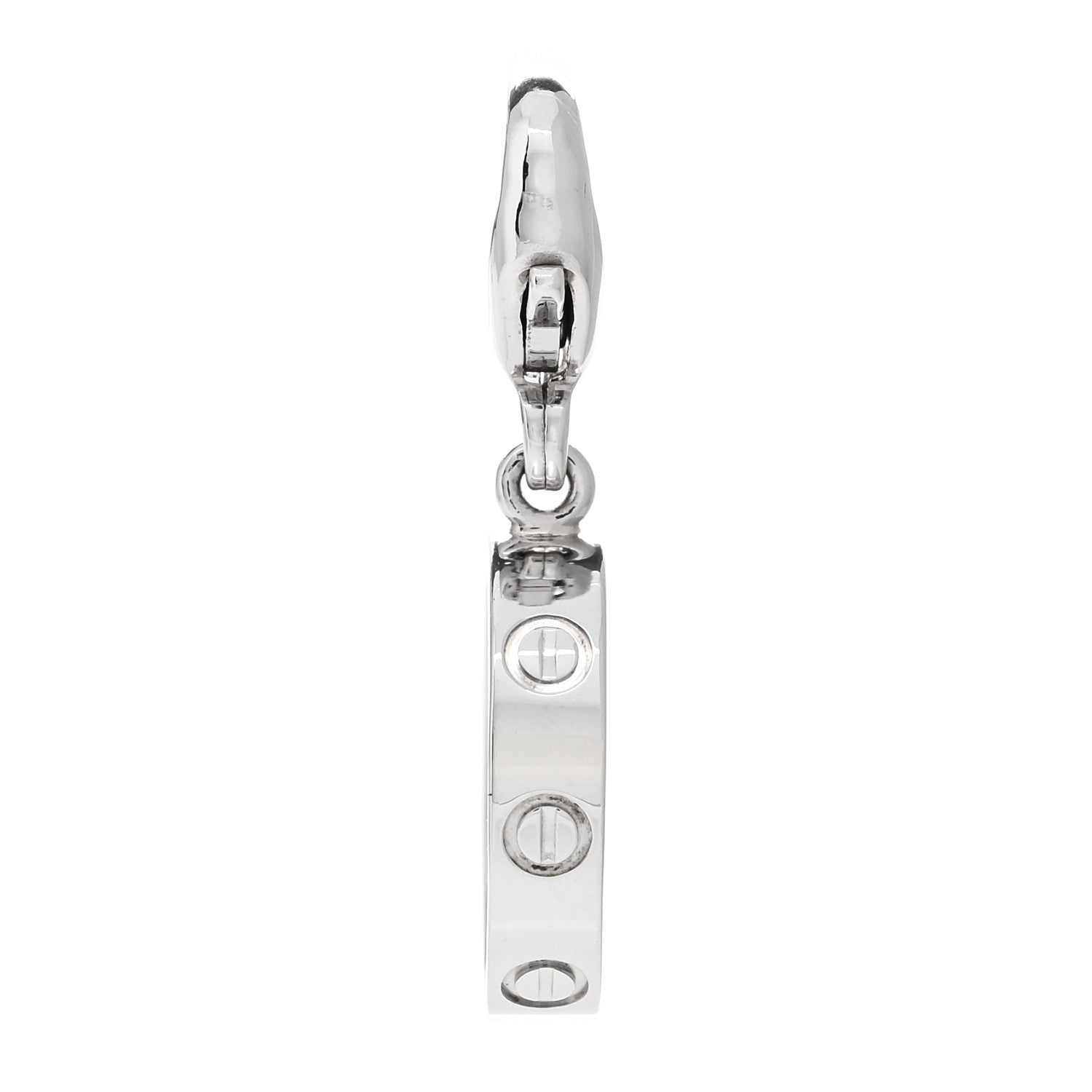 Cartier 18K White Gold LOVE Ring Charm 1 of 5
