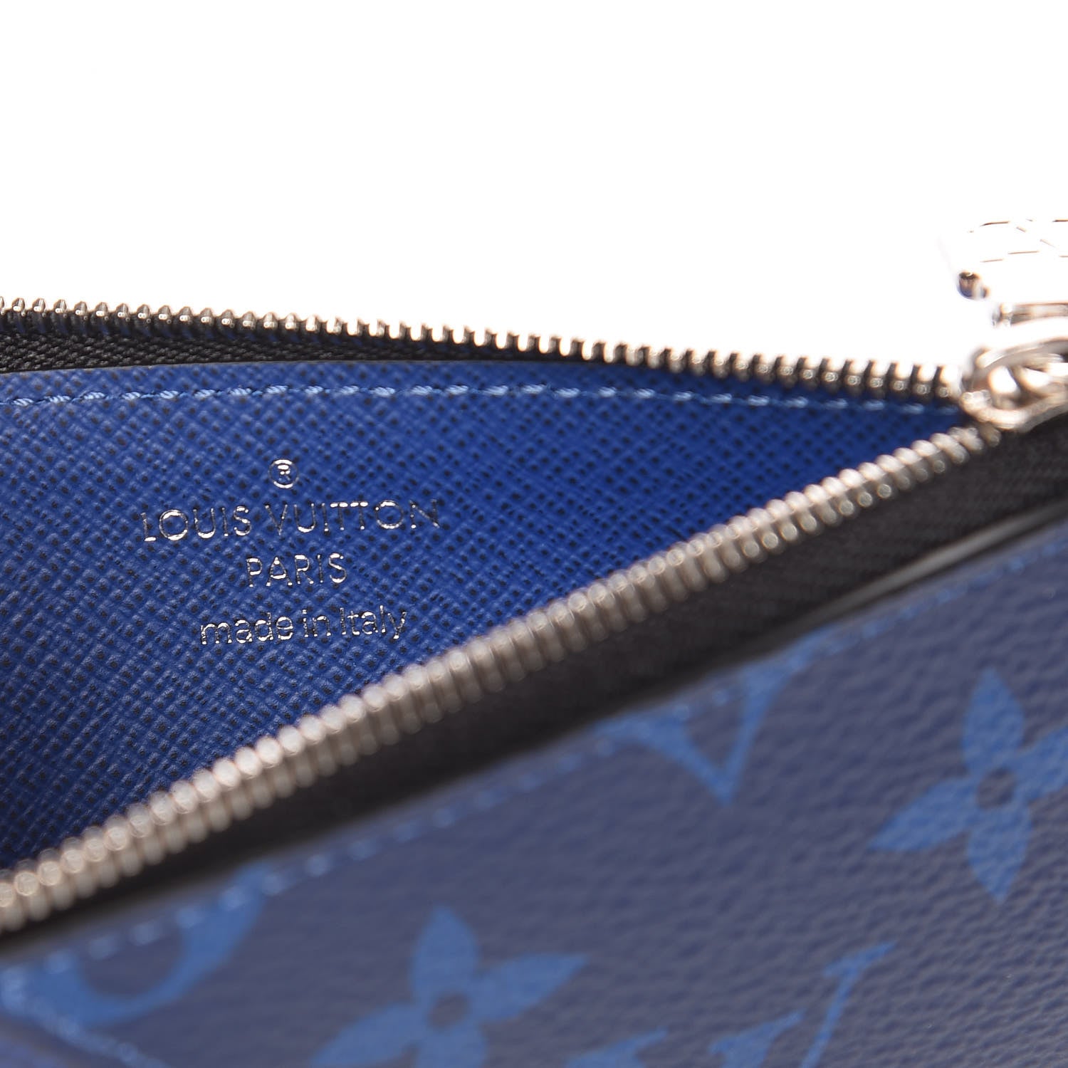Louis Vuitton Monogram Taiga Coin Card Holder Cobalt 6 of 8